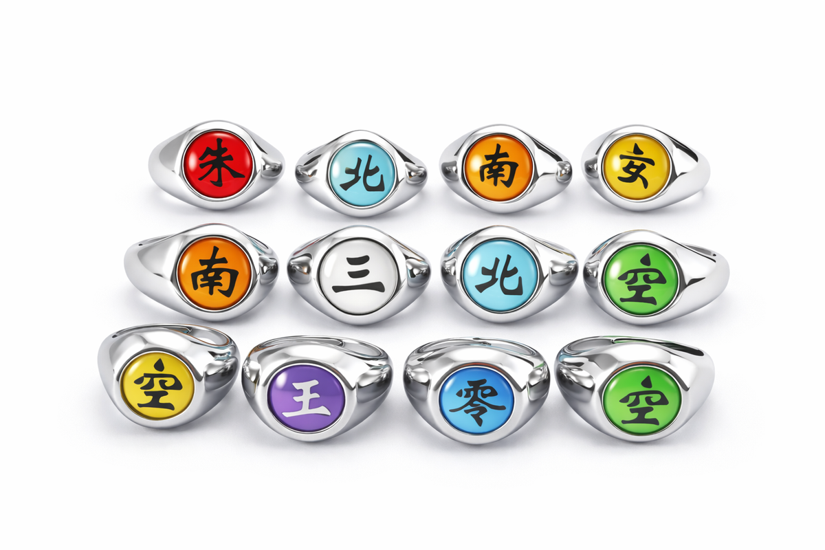 Bagues Naruto Akastuki